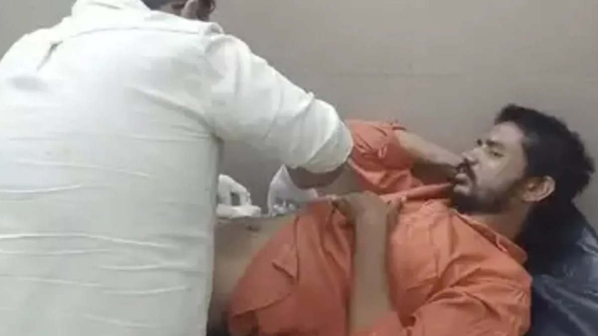 Hombre atendido de urgencia