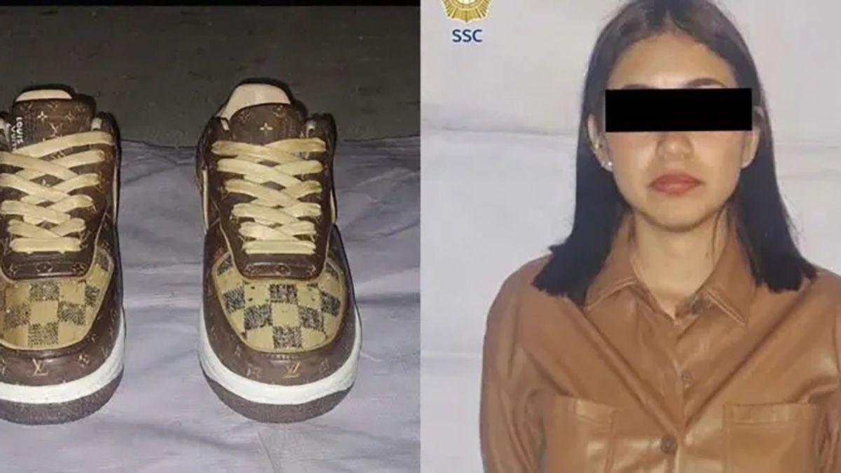 Arresto de ladrona de tenis