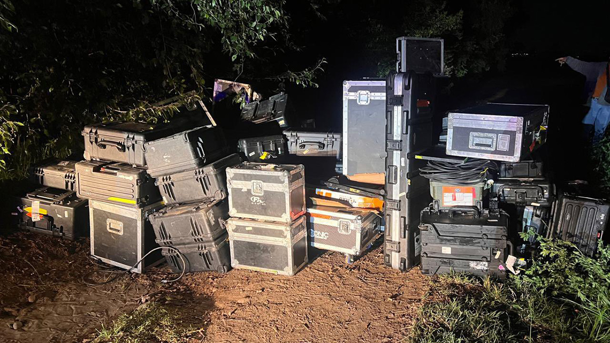 Equipo de audio robado