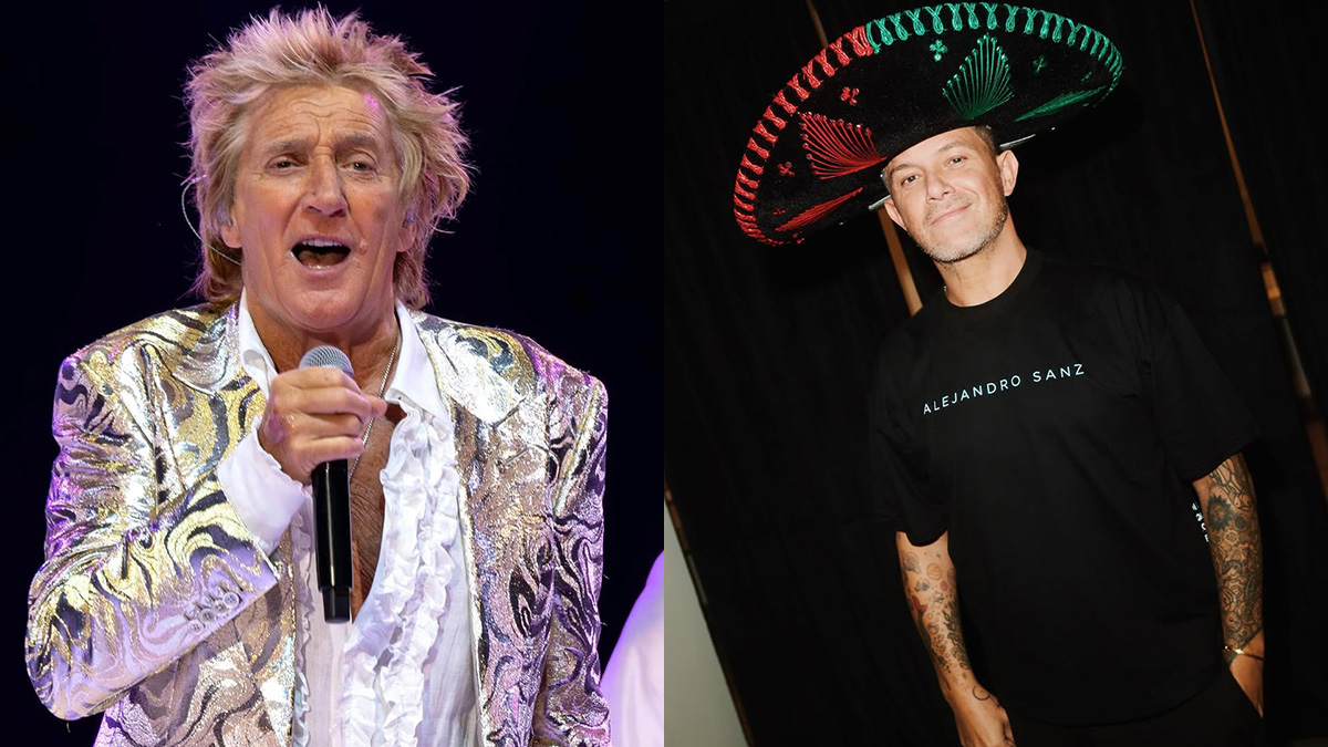 Rod Stewart y Alejandro Sanz