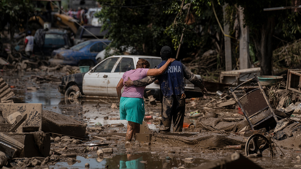 Rescate por lluvias en México