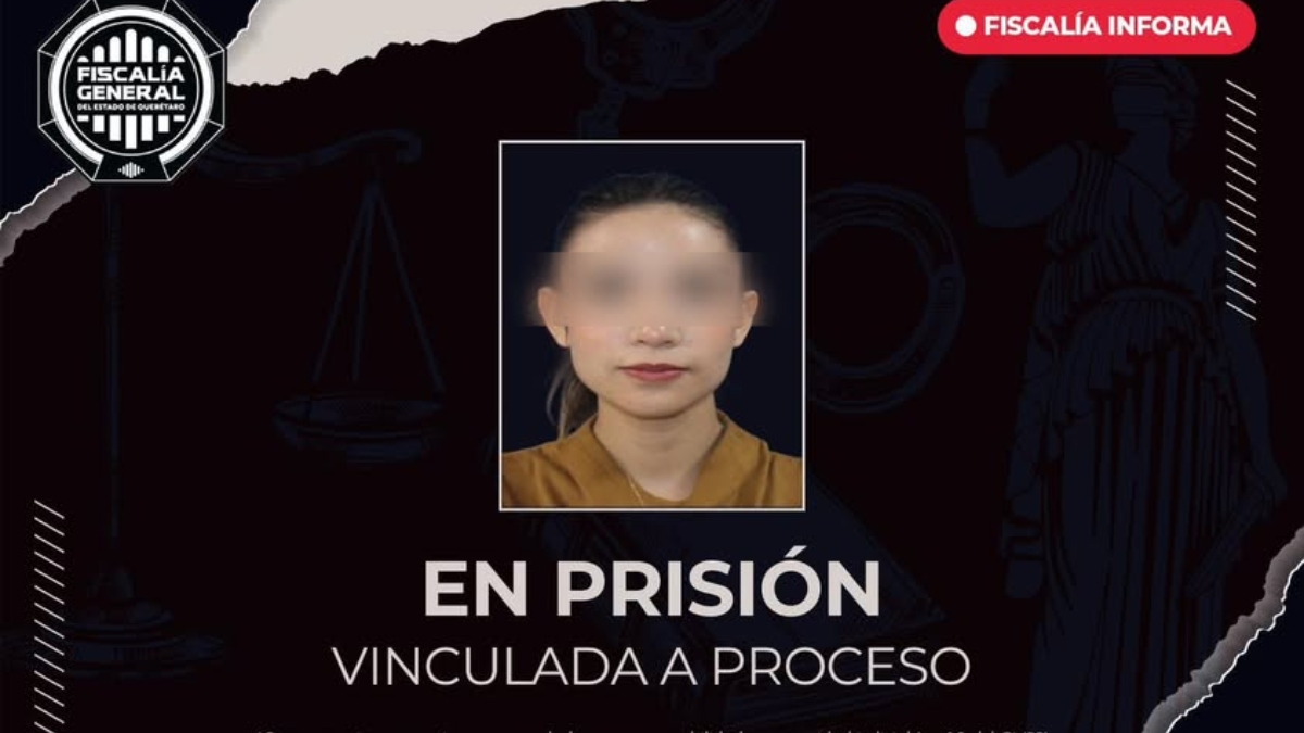 Mujer detenida en Querétaro