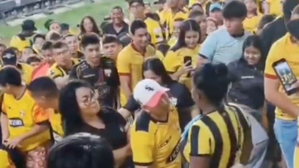 Pelea en estadio
